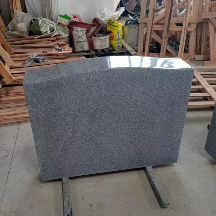 light grey granite headstone